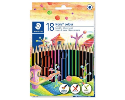 ESTUCHE 18 PZAS NORIS COLOUR 185, SURT. STAEDTLER 185 C18 (Espera 4 dias)